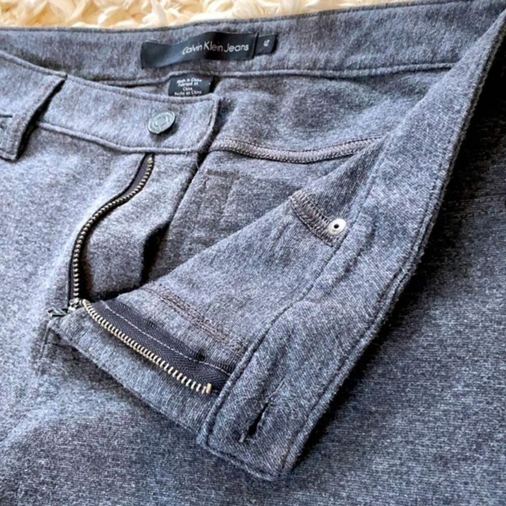 CALVIN KLEIN | Women’s Dark Gray Stretch Jeggings Size 12 - Picture 4 of 7